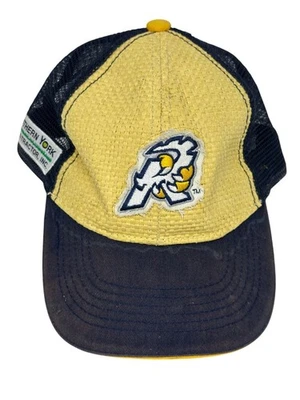Boné de caminhoneiro tecido vintage York Revolution MiLB com logotipo estilo John Deere Snapback - Imagem 1 de 4