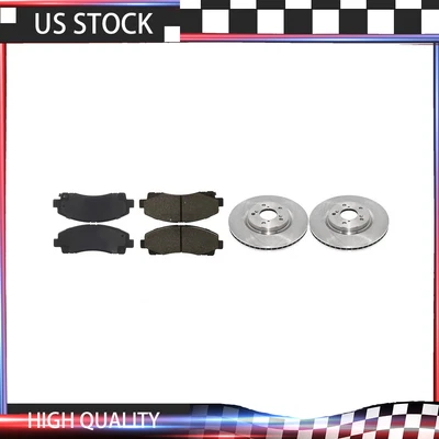 Rotores de freno delanteros y pastillas de freno de cerámica para Acura TL 2011-2013 Foto 1 de 4