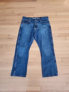 Wrangler Retro Blue Jeans Mens 35x30 Relaxed Boot Western Denim - Picture 1 of 14