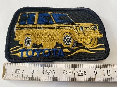 Toyota Land Cruiser Jeep SUV Aufnäher gelb, Aufbügler, Patch, Sticker