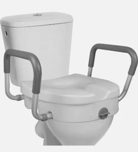 RMS - 5" Toilettensitzerhöhung mit Schienen - weiß - TSR-500WH - kostenloser Versand - neu - Bild 1 von 4