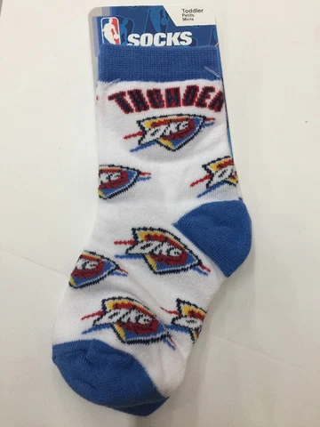 Oklahoma City Thunder White Toddler Socks Cover