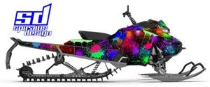 Ski-Doo Gen 4 850 600 Summit Freeride Sled Wrap Decal Kit "Paint Splatter" FULL - Picture 1 of 7