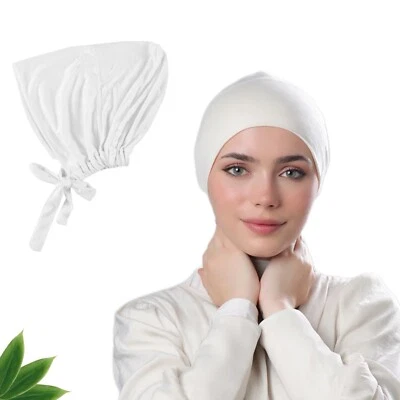 可调穆斯林头巾内头巾帽伊斯兰底巾忍者围巾帽子 — 第 1/4 张图片