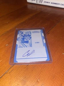 Placa de impresión automática Panini Contenders Clyde Edwards-Helaire RC 2020 1/1 - Imagen 1 de 5