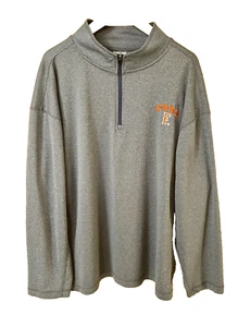 KNIGHTS APPAREL CSUF Pullover Men's Large Gray Fullerton 1/4 Zip Lightweight Top - Picture 1 of 23