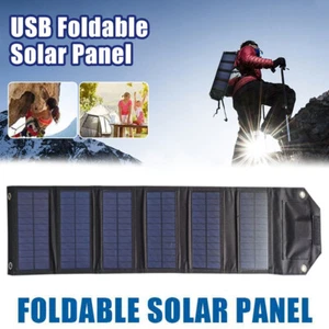 100W Solarpanel-Handy-Ladegerät Power Bank Wasserdichtes Camping im Freien DE - Bild 1 von 26