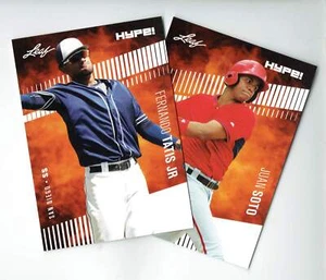 2) Mint Rookie Card Lot Fernando Tatis Juan Soto 2018 Leaf HYPE! #15 Padres - Picture 1 of 1
