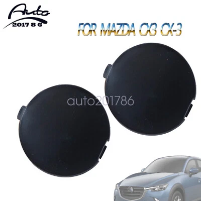 Cubierta de gancho de remolque para parachoques delantero para Mazda CX-3 DK8A50A11ABB, D10J50A12ABB Foto 1 de 4