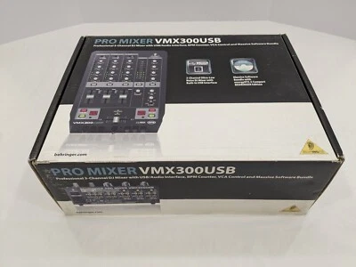 Behringer VMX300USB - Mezclador DJ profesional de 3 canales con USB, BPM y VCA Foto 1 de 4