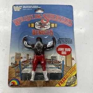 NEW WWF BENDIES JUNK YARD DOG LJN 1985 Wrestling Superstars Figure WWE WCW NIB - Picture 1 of 13