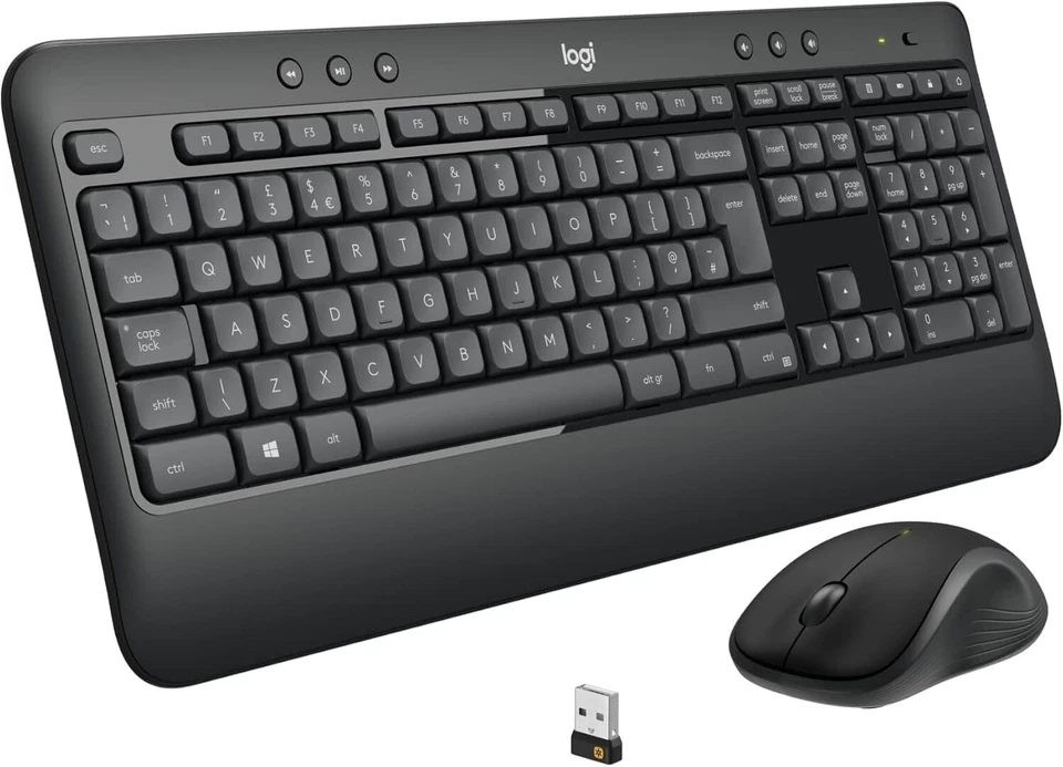 Logitech Tastatur und Maus MK540 Wireless Kabellose PC Funk Tastatur black - Bild 1 von 1