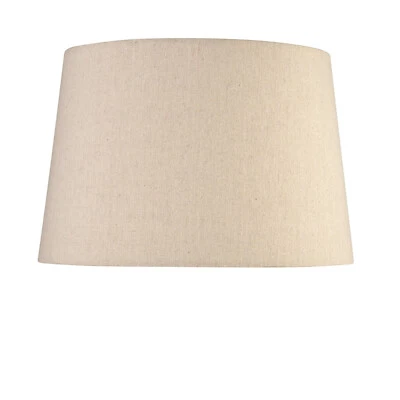 LIGHTING SUPERMARKET Floor Lamp Shade Queenswood Traditional Natural Linen 45cm Replacement ES