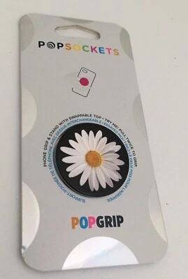 PopSockets PopGrip Expanding Stand and Grip with Swappable Top - White Daisy - Image 1 of 3