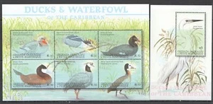 FT256 2001 GRENADA CARRIACOU BIRDS DUCKS & WATERFOWL CARIBBEAN #3497-2+BL511 MNH - Imagen 1 de 1