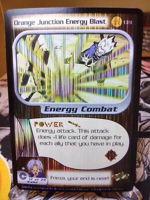 DBZ CCG DRAGON BALL Z ORANGE JUNCTION ENERGY BLAST #139 FOIL 2001 ORIGINAL NM/M - Image 1 of 2
