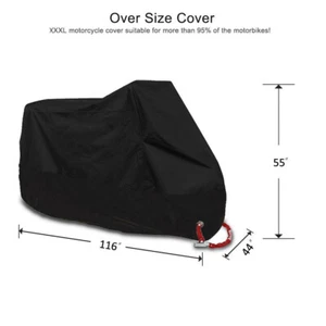 Cubierta negra de motocicleta XXXL para Harley Touring Electra Glide Ultra Limited FLHTK - Imagen 1 de 12