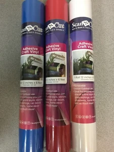 Brother ScanNCut 12"X6' Adhesive Craft Vinyl-U-PICK New - Picture 1 of 4