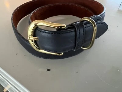 Cinturón de cuero Dockers estilo vintage 2325 hebilla de latón macizo Foto 1 de 4