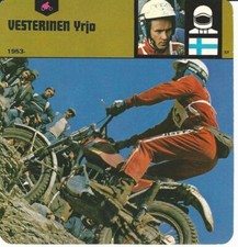 1978 Edito-Service, Automobile Rally Card, #35.21 Yrjo Vesterinen, Racer