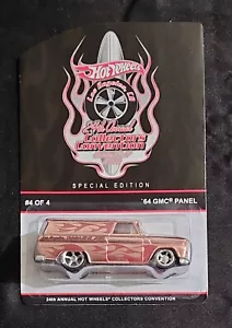 2010 Hot Wheels 24th Annual Collectors Convention '64 GMC Panel Truck With Case - Picture 1 of 3