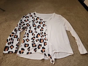 Women's Button Up Leopard Print Top 3XL - Picture 1 of 4