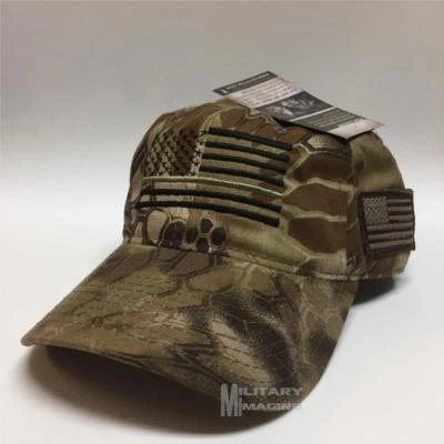 Delgada Bandera Línea Verde KRYPTEK HIGHLANDER EE. UU. Gorra Apoyo Militar Veterano Foto 1 de 4
