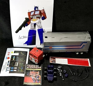 G1 1984 OPTIMUS PRIME • COMPLETE 6 STAMP CULLEN AUTO • VINTAGE G1 TRANSFORMERS - Picture 1 of 17