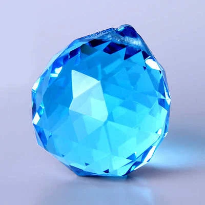 Feng Shui Colgante Bola de Cristal Esfera Prisma Facetado Araña Lámpara Parte Colgante Foto 1 de 4