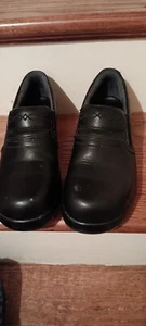 Zuecos/mulas Ariat puntera compuesta de cuero negro talla 9 - Imagen 1 de 4