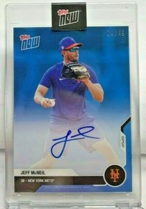Jeff McNeil 2020 Topps Now Road To Opening Day BLUE Autograph Auto #'d/49 - METS