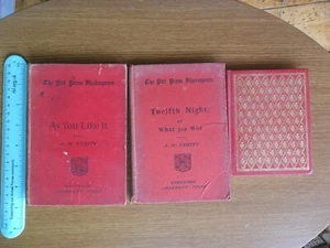The Pitt Press Shakespeare For Schools Twelfth Night & As You Like it & Sonnets - Picture 1 of 10