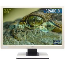 Fujitsu B24w-5 Monitor Écran LCD 24 " HD VGA DVI Multimédia Haut-Parleurs PC_