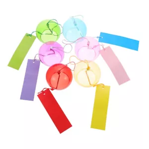 6Pcs Glass Small Hanging Delicate Garden Home Wind Bell Home Decor - Picture 1 of 12