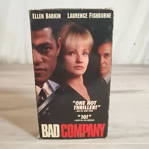 Vintage Blockbuster Rental Movie 1995 Video Bad Company VHS Barkin Fishbourne - Foto 1 di 12