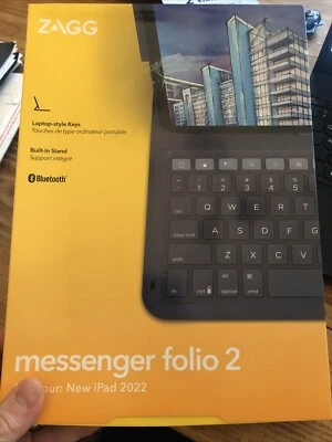 ZAGG Keyboard: iPad 10.9" Messenger Folio 2 - Image 1 of 2
