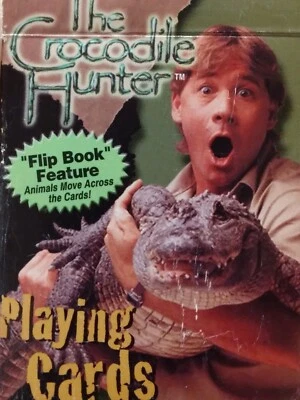 2001 The Crocodile Hunter on Animal Planet Playing Cards Bicycle Brand Vintage  - Image 1 of 4