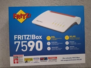 Fritz Box 7590 mit Restgarantie plus Fritz Repeater 2400 Neu! - Bild 1 von 12