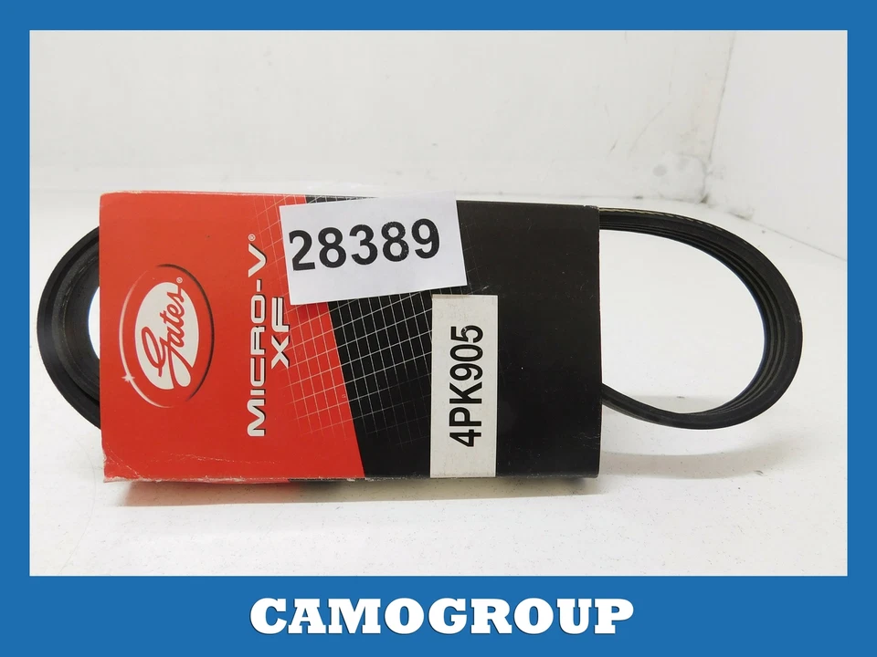 CINGHIA SERVIZI V-RIBBED BELT GATES 905MM CHRYSLER VOYAGER PRIMERA 4PK905 Foto 1 de 1