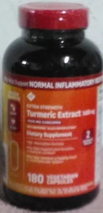 Member's Mark Extra Strength Turmeric Extract 1400mg ~ 180 Veg Caps ~ 11/2025 + - Picture 1 of 5