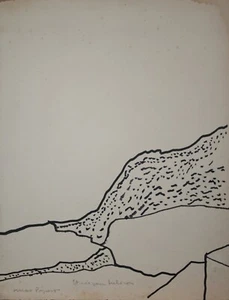 Máx Papart - Dibujo Original - Tinta - Etude Del Luberon - Imagen 1 de 1