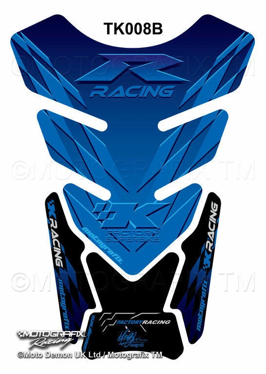 KAWASAKI ZX6/ZX7/ZX9/ZX10  3D Gel Tankpad MOTOGRAFIX Part:TK008B Foto 1 de 1