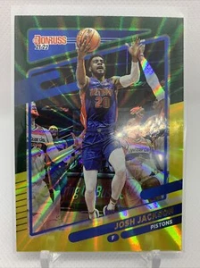 2021-22 Panini Donruss Josh Jackson láser verde amarillo #161 pistones - Imagen 1 de 2
