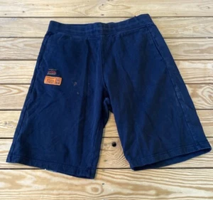 Evisu Men’s Graphic Sweat Shorts size S Black Sf6 - Picture 1 of 12