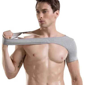 Compression Shoulder Brace Support Sports Adjustable Shoulder Strap Sleeves NEW - Picture 1 of 15