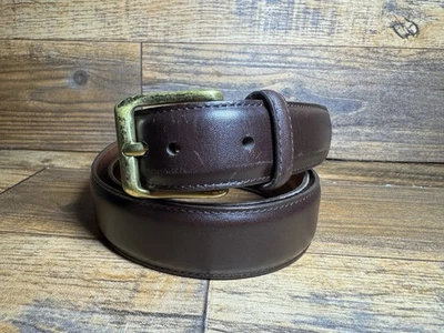 Cinturón de cuero marrón artesanal Coach talla 38 Foto 1 de 4