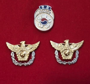 PYEONGCHANG 2018 OLYMPIC 3 KOREA POLICE PINS SET - Picture 1 of 2