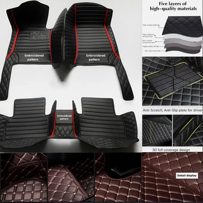 For Chevrolet All Models Car Floor Mats Luxury Custom Cargo Liners Mats - Image 1 of 4