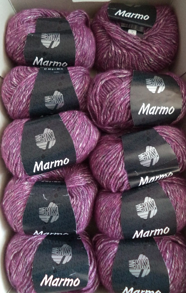 Wolle, Stricken, Häkeln, Lana Grossa, MARMO, 10x50g Fb.10 - Bild 1 von 1