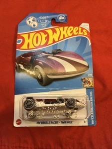 Hot Wheels HW Braille Racer Twin Mill 2024 Diecast Car Día Mundial Braille - Imagen 1 de 2